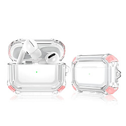 Coque en TPU anti-chute, transparent rose pour votre Apple Airpods Pro