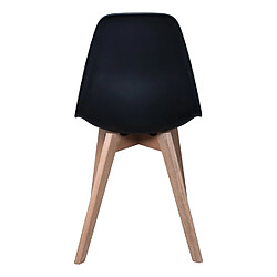 Avis Toilinux 4 Chaises design scandinave à coque Holga - Noir