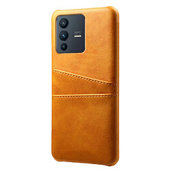 Coque en TPU + PU anti-griffes, orange pour votre Vivo S12/V23 5G