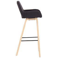 Avis Non Tabouret de bar Newnan en tissu 4 pieds structure naturel (chêne)