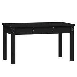 Maison Chic Banc de jardin | Banquette de jardin | Chaise Relax noir 80x44x45 cm bois massif de pin -MN13391