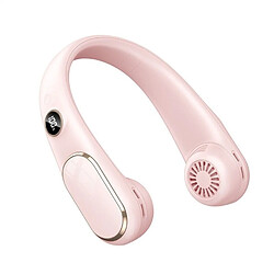 Avis Ventilateur de Tour de Cou Refroidisseur Suspendu Sans Lame Ventilateur Portable Rechargeable Numérique USB Pink Rose