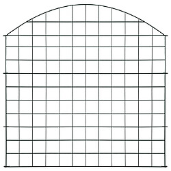 vidaXL Ensemble de clôture de jardin arquée 77,5x78,5 cm vert