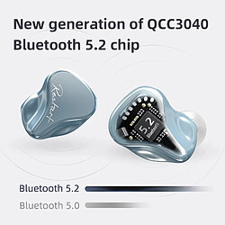 Universal Écouteurs hybrides Bluetooth 5.2 TWS Crâne Noise Touch Control Annuler Sport Gaming Ecouteurs | Écouteurs Bluetooth (Bleu) pas cher