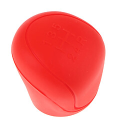 Avis 2pcs pommeau de levier de vitesses de voiture coffre + manchon de frein en silicone manchon rouge