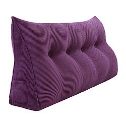 VerCart Coussin de Lecture Compensé, Velours Côtelé Violet 120cm