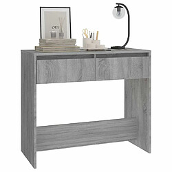 Acheter Maison Chic Table console | Meuble d'entrée | Table d'appoint Sonoma gris 89x41x76,5 cm Acier -GKD21200