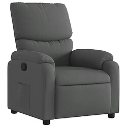 vidaXL Fauteuil inclinable Gris foncé Tissu