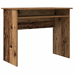 vidaXL Bureau vieux bois 90x50x74 cm bois d'ingénierie