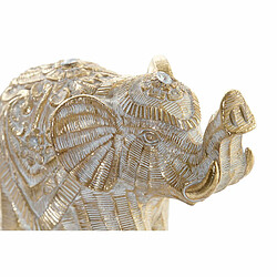 Figurine Décorative DKD Home Decor Eléphant Résine (17 x 7.5 x 15 cm)