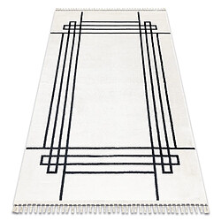 RUGSX Tapis AMOUR 53096C crème - Cadre, lignes moderne, élégant 118x180 cm