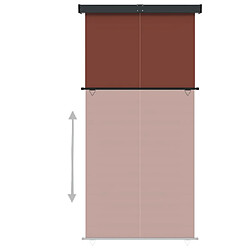 Avis vidaXL Auvent latéral de balcon 145x250 cm Marron