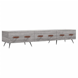 vidaXL Meuble TV sonoma gris 150x36x30 cm bois d'ingénierie