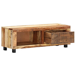 Acheter Maison Chic Meuble TV scandinave - Banc TV pour salon 100 x 30 x 33 cm Bois de récupération massif -MN30132