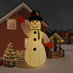 vidaXL Bonhomme de neige gonflable avec LED 620 cm