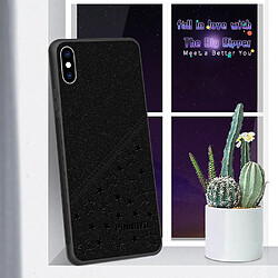 Coque en TPU + PU hybride noir pour votre Apple iPhone XS Max 6.5 pouces