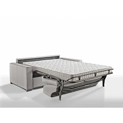 Inside 75 Canapé convertible EXPRESS PREMIUM 120 cm sommier lattes RENATONISI matelas BULTEX velours gris