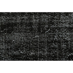 Vidal Tapis de laine 201x173 noir Ultra Vintage