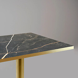 Avis Restootab Table 70x70cm Rome bistrot marbre feu