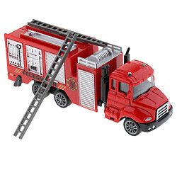 1:64 alliage tirer arrière voiture jouet véhicule de construction pour enfants cadeau camion de pompiers pas cher