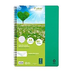 Clairefontaine Cahier recyclé Forever Premium A4 - Séyès - 120 pages - Lot de 5