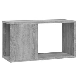 vidaXL Meuble TV Sonoma gris 60x24x32 cm Bois d'ingénierie