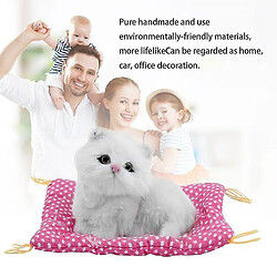 Universal Nouveau mignon animal analogique poupée peluche dormant chat avec son enfant jouet jouet