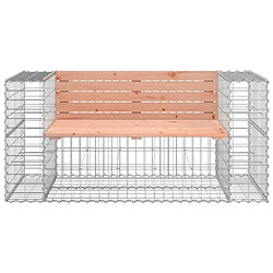 Avis Maison Chic Banc jardin| Banc d'extérieur | Chaise design gabion 143x71x65,5 cm bois massif de douglas -GKD67279