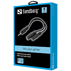 Sandberg MiniJack Splitter 1->2 câble audio