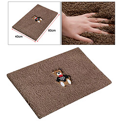 Tapis De Salle De Bain Tapis De Douche Tapis Absorbants Antidérapants Café-40x60cm pas cher