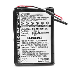 vhbw batterie remplacement pour Magellan T300-3 pour système de navigation GPS (750mAh, 3,7V, Li-ion)