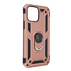 Avizar Coque iPhone 13 Pro Antichoc Hybride Bague Support Vidéo rose gold