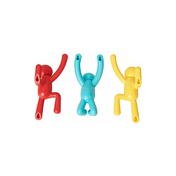 Acheter Umbra Patère bonhomme Buddy (Lot de 3) rouge - bleu - jaune.