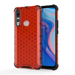 Wewoo Coque Pour Huawei Y9 Prime 2019 Étui en nid d'abeille antichoc PC + TPU rouge