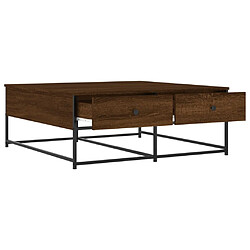 Acheter vidaXL Table basse chêne marron 100x99x40 cm bois d'ingénierie