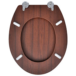 Acheter vidaXL Sièges de toilette avec couvercles 2 pcs MDF Marron