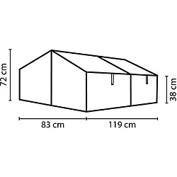 Avis Vitavia Serre potagère en polycarbonate 4 mm et aluminium Gaia Jumbo noir.