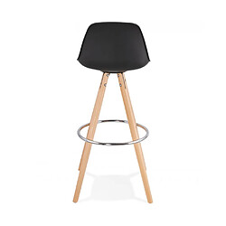 Kokoon Design Tabouret de bar design ANAU BLACK 42x43x95 cm pas cher