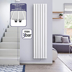 Helloshop26 Radiateur chauffage centrale pour salle de bain salon cuisine couloir chambre à coucher panneau simple 160 x 45,2 cm blanc 01_0000219