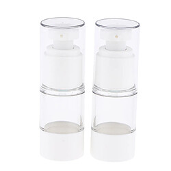 2X vide d'essence rechargeable bouteilles à vide contenant des échantillons cosmétiques 15ml