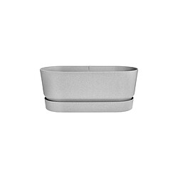 Jardinière Greenville Terrasse 60 x 26 x 24,4 cm avec roulettes - Gris béton - Elho