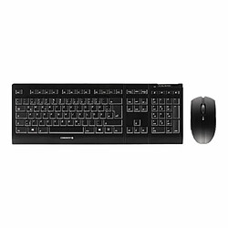 CHERRY B.UNLIMITED 3.0 Ensemble clavier et souris sans fil 2.4 GHz Disposition R-U noir