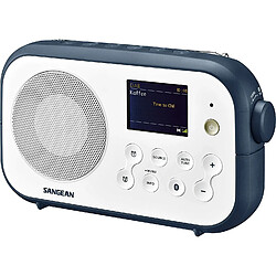 Sangean radio portable bluetooth bleu blanc