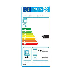 Acheter Cuisiniere mixte CONTINENTAL EDISON CECM60FCB - 3 feux gaz + 1 électrique - L59,8 x P61 xH83 cm - Noir