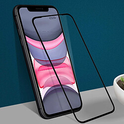 Avis 3mk Film iPhone 11 Verre trempé 9H Bords Incurvés Fin Oléophobique Contour noir