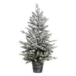 Atmosphera, Createur D'Interieur Sapin de Noël artificiel Frosty en pot - H. 100 cm - Blanc