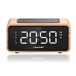 Discograph BLAUPUNKT CR65BT Radio-réveil Bluetooth, couleur bois clair