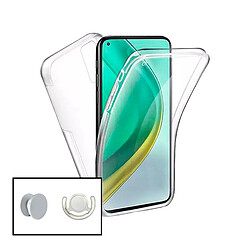 PHONECARE Kit Coque 3x1 360° Anti Choc + 1 GripHolder + 1 Support de GripHolder Blanc pour OPPO A33 (2020)