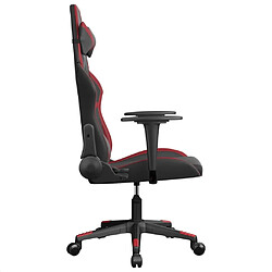 Acheter Maison Chic Chaise de jeu, Chaise gaming, Fauteuil gamer d'ordinateur,Chaise de Bureau Noir et rouge bordeaux Similicuir -GKD68217