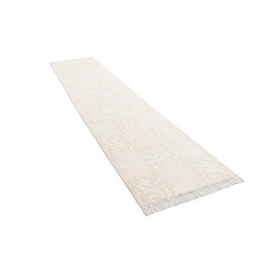 Vidal Tapis de couloir en laine 396x84 beige Darya